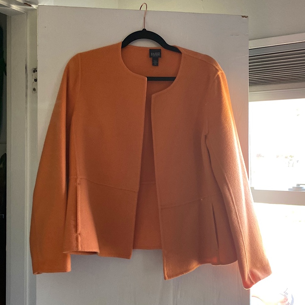 Eileen Fisher Wool Jacket Petite Medium